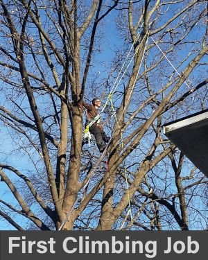 Fast Eddy's owner climbing for the first time
